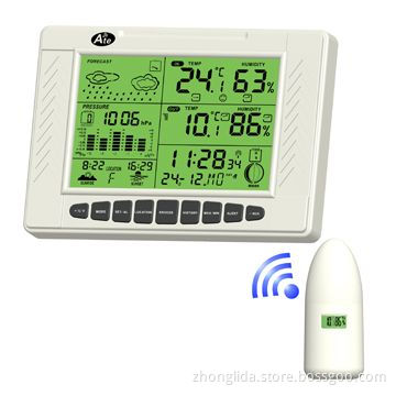 Novelty Digital Clock, Simple Weather Forecast and Sunrise and Sunset Times, 433MHz Frequency